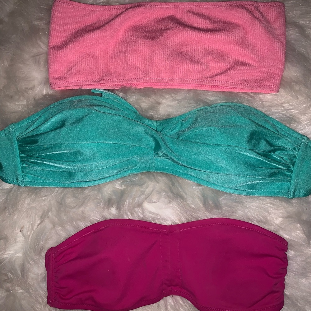Strapless bikini tops